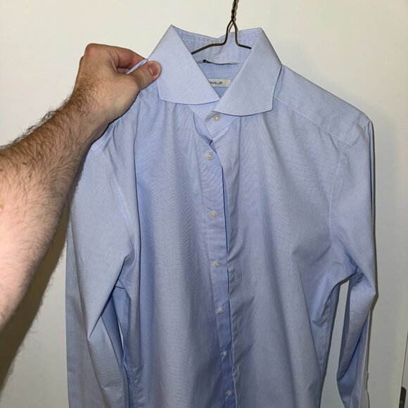 Suitsupply Dress Shirt - Checked Blue - 38 -15 - Picture 1 of 6